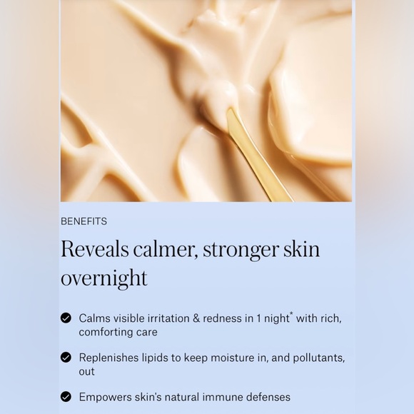 NIB Tatcha Indigo Overnight Repair Serum Redness Reducing Barrier Cream .34fl/oz - Picture 2 of 9